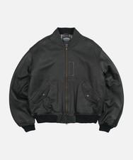 Frizmworks Lambskin flight jacket _ black / men / leather jacket