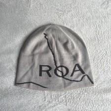 ROA Logo Gray Knit Beanie Hat - Stylish & Unused with Tags