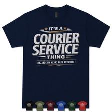IT'S A COURIER SERVICE THING HAZARDS ON MEANS PARK ANYWHERE T-SHIRT multi-drop