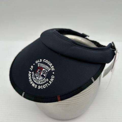 Old Course St. Andrews Scotland MacKenzie Tartan Plaid Golf Visor Women Hat NWT