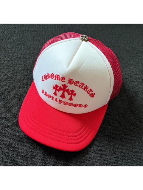Chrome Hearts King Taco Trucker Hat in red and white