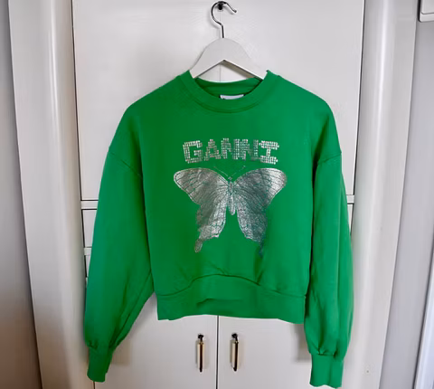 Ganni genser grønn - medium - ikke brukt