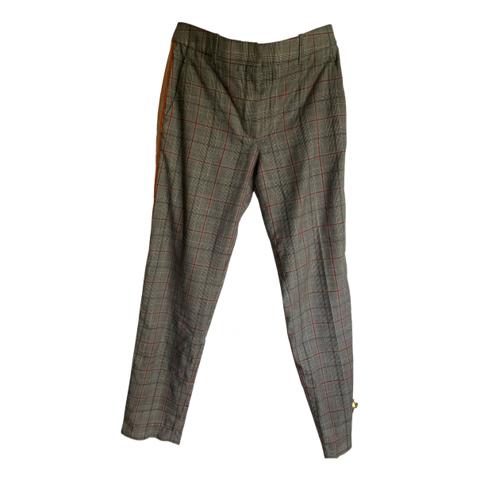 Wool straight pants