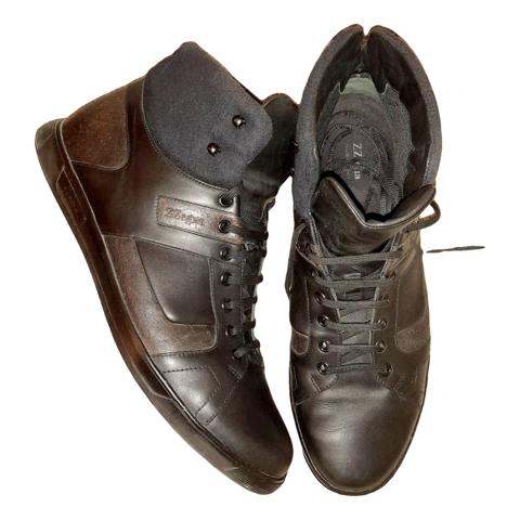 Leather boots