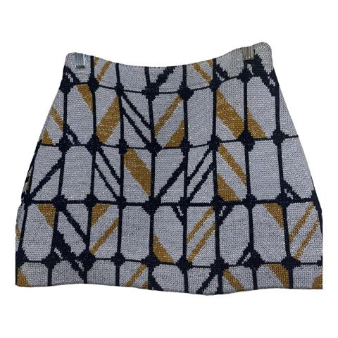 Wool mini skirt