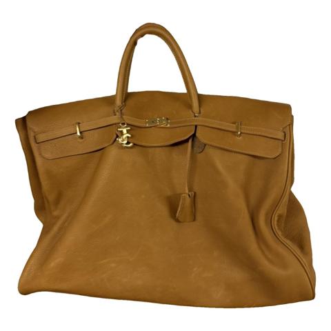Leather travel bag