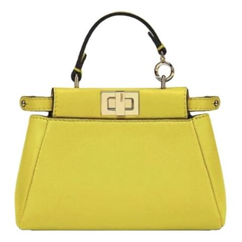 Peekaboo leather handbag