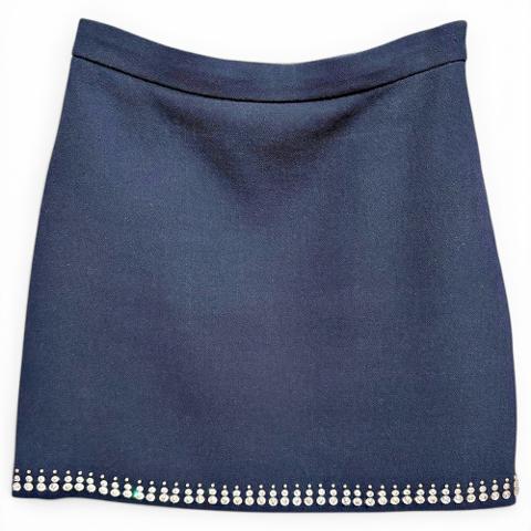 Wool mini skirt