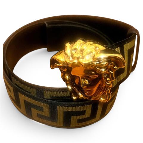 Medusa leather belt