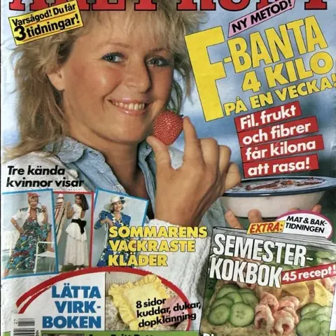 Året runt 27 1987 Eva Heikkilä, Eva Berghagen, Mona Tumba,Karin Falck,Ella Sundh