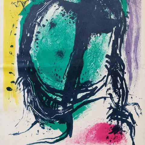 John Christoforou Signerad litografi, 1965