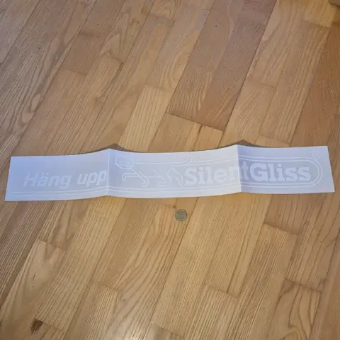 Vintage Häng Upp Silent Gliss Dekal