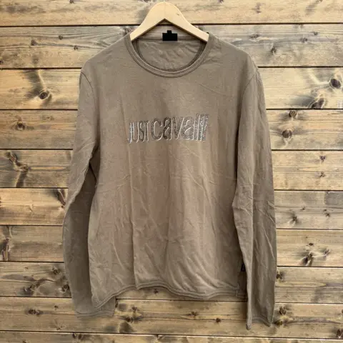 Just Cavalli Långärmad T-shirt / Herr L–XL / Brun
