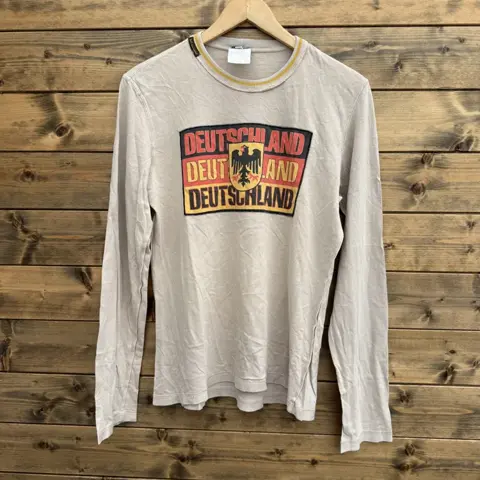 D&G Deutschland Långärmad T-shirt / Nypris 995 USD / Herr M / Beige