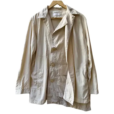 SS22 Y’s by Yohji Yamamoto Piece-Dyed Nylon Button Up Jacket