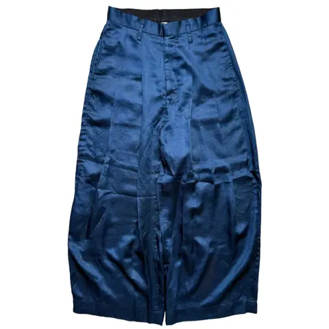 SS24 Shinya Kozuka Dear, Baggy in Metalic Blue