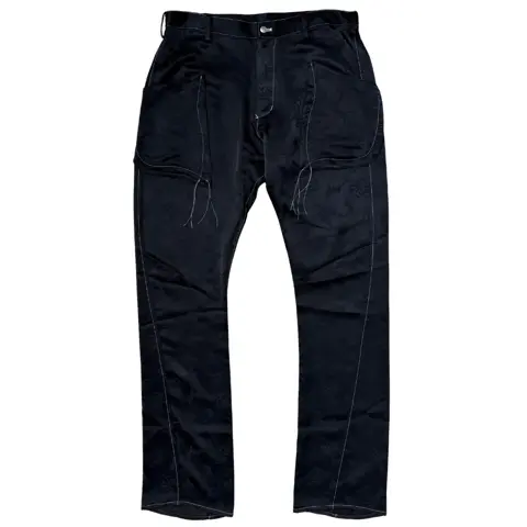 FW22 Sulvam Fayed Western Embroidery Bootcut Dress Pants
