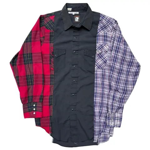 Rebuild by Needles Pearl Button Snap Flannel