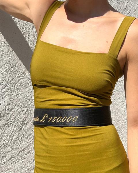 “Questa Cintura” by Moschino Couture