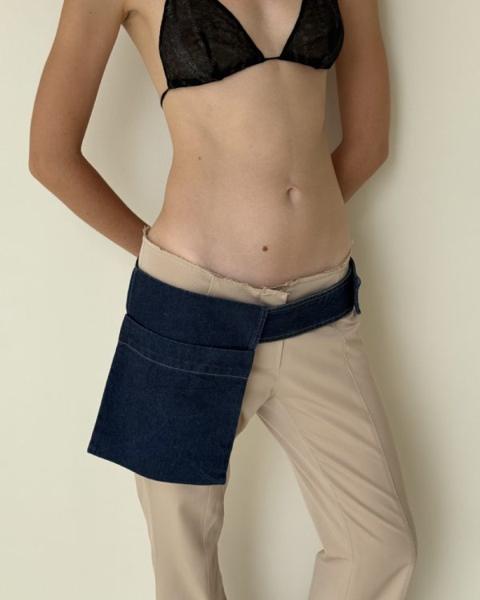Gaultier Denim belt bag