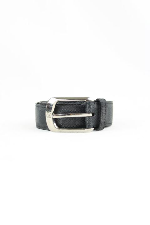 Ellipse Damier Graphite belt