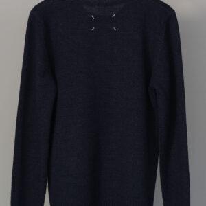 Maison Martin Margiela 2001AW DARK BLUE CREWNECK IN FLAMMATO WOOL BY MISS DEANNA