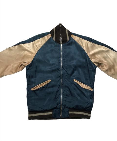 Blue Blue Japan Indigo Dye Reversible Sukajan Jacket