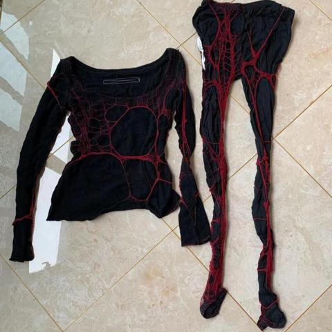 alice auaa spiderweb top and pants set