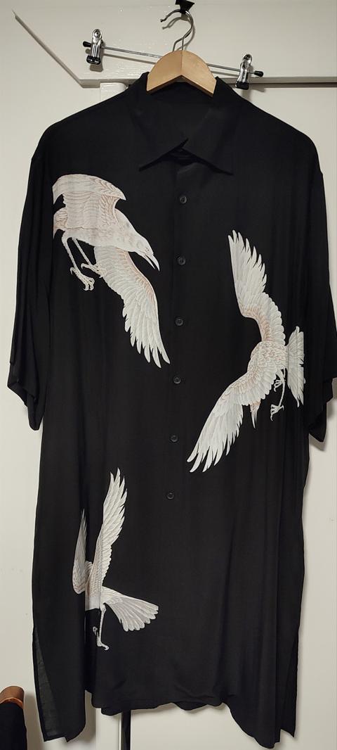 Yohji Yamamoto Pour Home 21-22AW Crow Print Shirt
