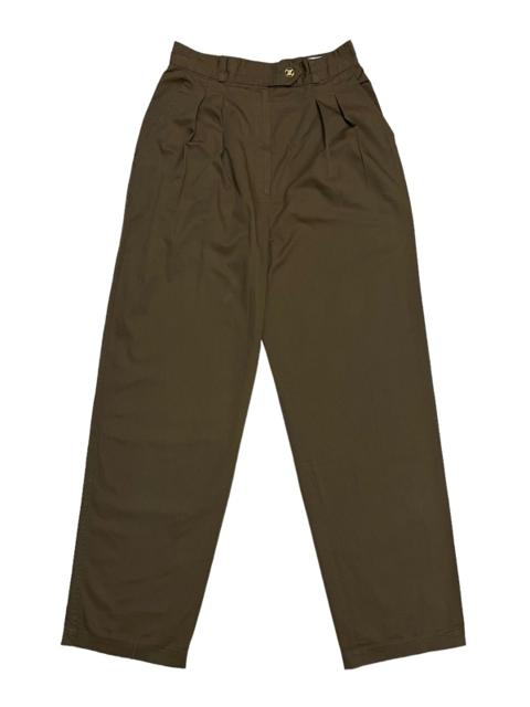 Designer Celine Trouser Pant Gold Button