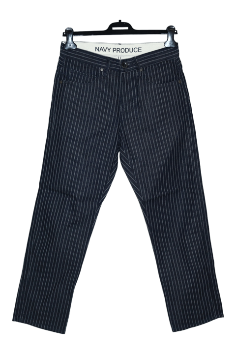 🔥Navy Produce Japan Indigo Wabash Stripe Work Pants 14oz
