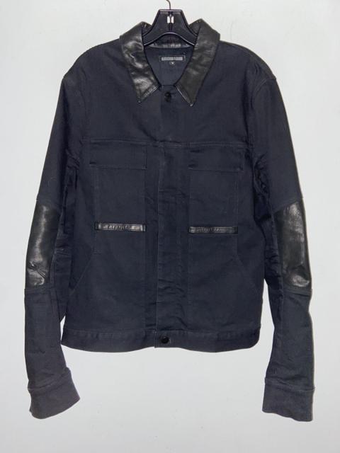 Alexandre Plokhov Denim/Leather Trucker Jacket 50
