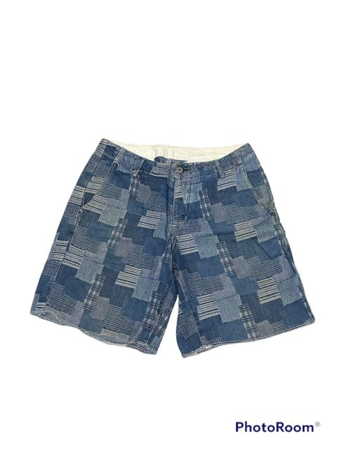 Vintage Red Seam Shorts Sashiko Japan