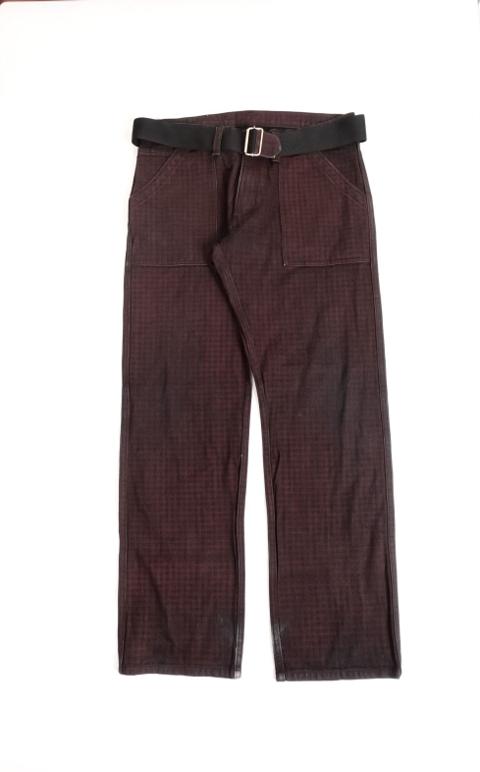 SS02 General Research Check Print Denim