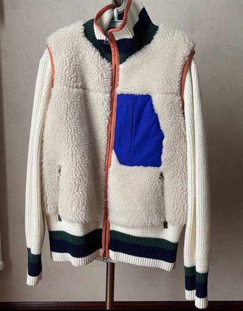 RARE GRAIL sacai multi detail panel fleece