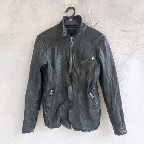 Isamu Katayama Backlash Black Leather Jacket