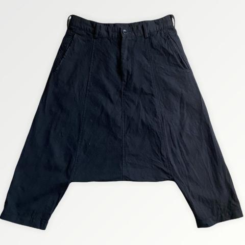 Wool Drop Crotch Shorts