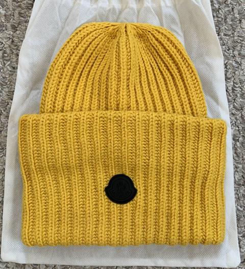 Moncler Oversized Logo Beanie Hat + Bag