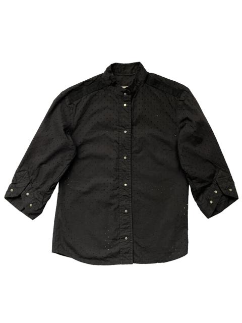 ⚡️QUICK SALE⚡️Hussein Chalayan Black Perforated Shirt Blouse