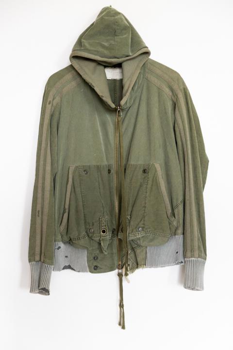 Army tent high tech hoodie track jacket
