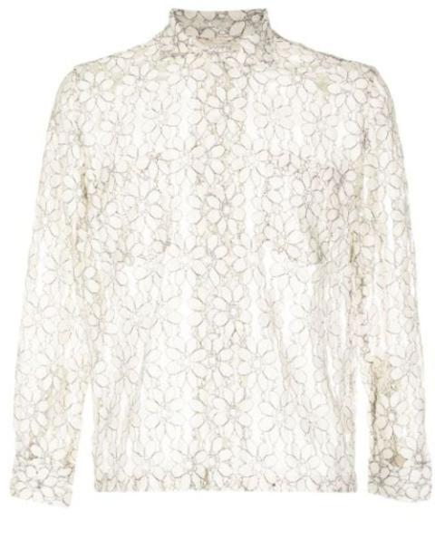 Bode Floral Lace Long sleeve shirt