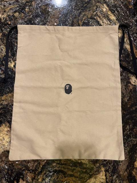 Bape Beige Color Ape Head Dust Bag