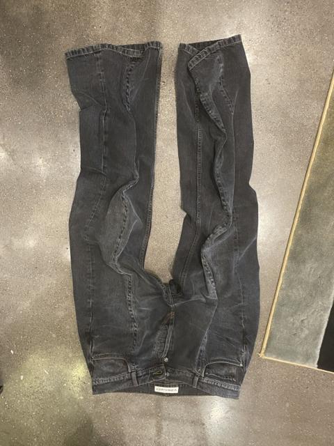 Y/Project Black Stone Wash Wire Denim