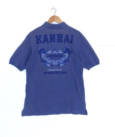 Vintage 80s Sunfaded Kansai Yamamoto Polo Shirt