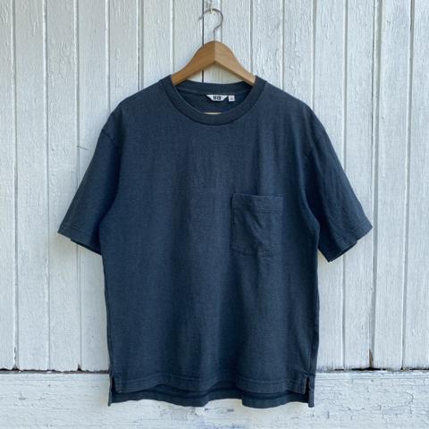 Faded Lemaire x Uniqlo Oversized Pocket ERD GRUNGE TEE