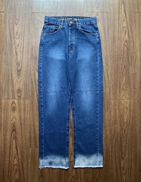 Bleached Hem Denim Jeans