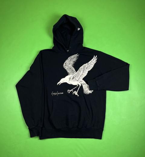Yohji Yamamoto Pour Homme / New Era Crow Print Hoodie