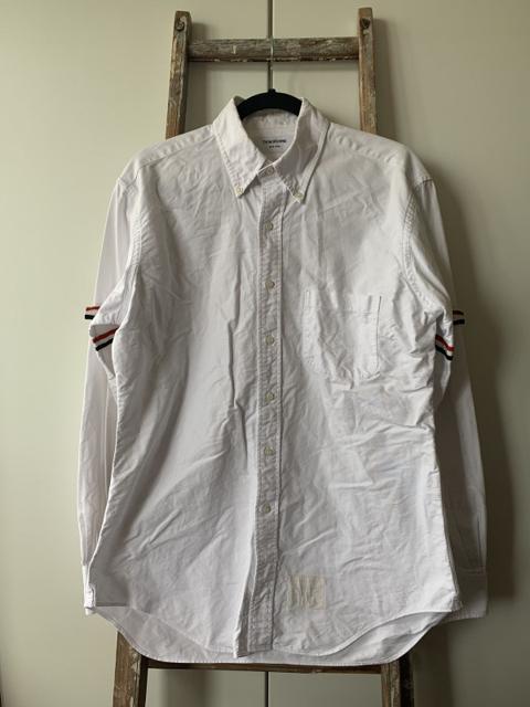 THOM BROWNE GROSGRAIN ARMBAND OXFORD SHIRT
