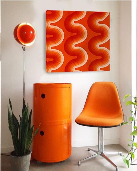 LAST ONE ! Verner Panton Orange Waves