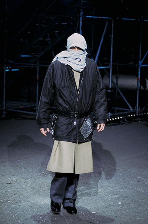 RAF SIMONS RIOT RIOT RIOT AW01 WAXED COTTON BOMBER